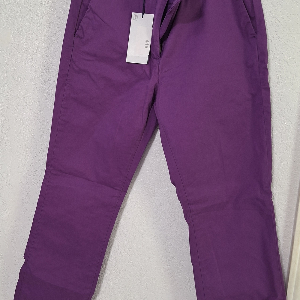 Piombo Vibrant Purple Cropped Pants